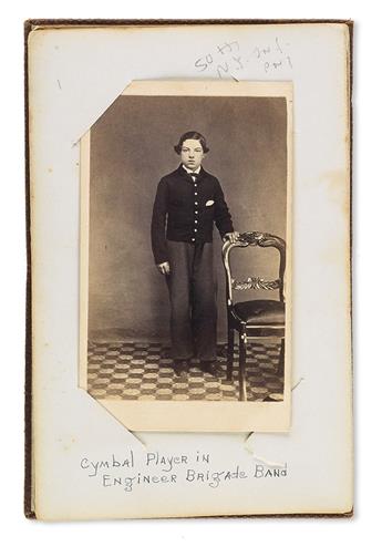 (MILITARY--CIVIL WAR--PHOTOGRAPHY.) Album of cartes-de-visite.